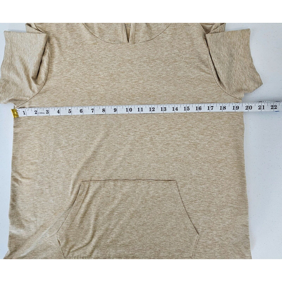 zuda Womens Z-Cool Jersey Short Sleeve Hooded Pullover Heather Oatmeal Small - Picture 4 of 15
